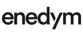 enedym brand logo in black lowercase letters.