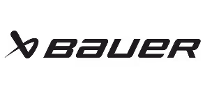 Bauer brand logo with stylized 'B' symbol and bold uppercase letters.